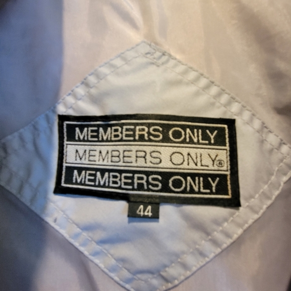 Vintage 80s Members Only Classic grey wind breaker size 44 - Picture 3 of 4